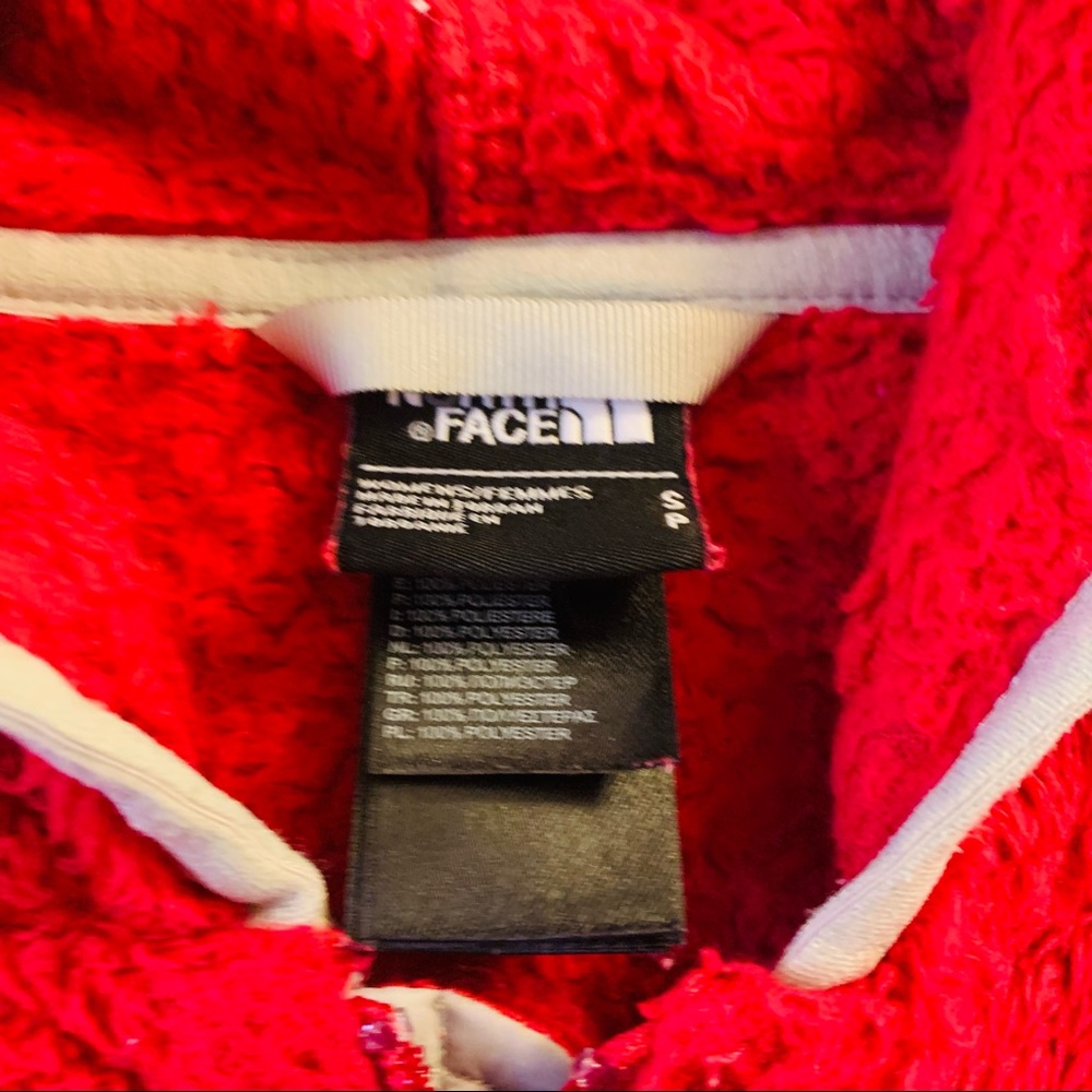 THE NORTH FACE Fuzzy Pink Zip Up  Hoodie - Picture 5 of 7